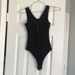 Black Bodysuit with snaps